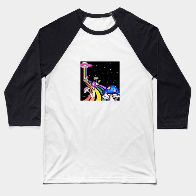 Trippy Space Baseball T-Shirt by Sayu